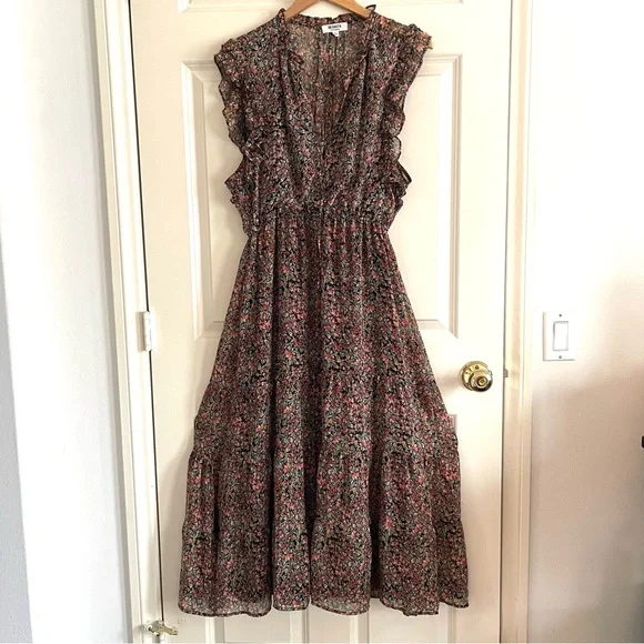 BB Dakota by Steve Madden Sleeveless Multicolor Floral Maxi Dress - Picture 3 of 14